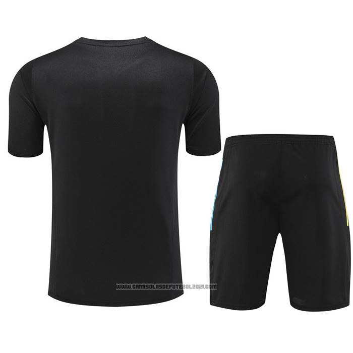Fato de Treino Arsenal Manga Curta 2023-2024 Preto - Calcas Curta